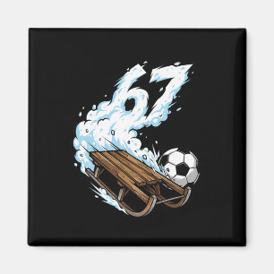 Aimant Football sur luge 67 Vitesse de la neige Sports d'