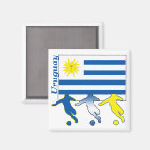 Aimant Football Uruguay (Recto/Verso)