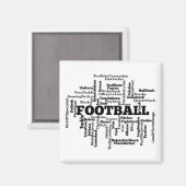Aimant Football Word Cloud (Recto/Verso)