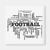 Aimant Football Word Cloud (Devant)