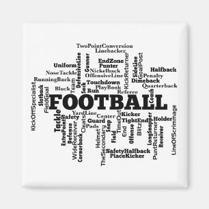 Aimant Football Word Cloud