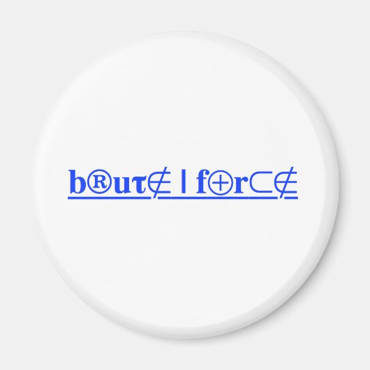 Aimant force brute (Devant)