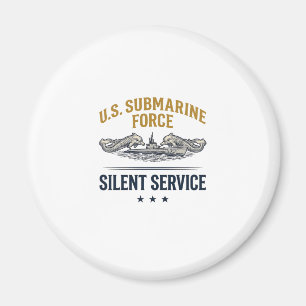Aimant Force de sous-marin vintage Service silencieux Vec