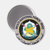 Aimant Force multinationale - Irak (1) (Recto/Verso)