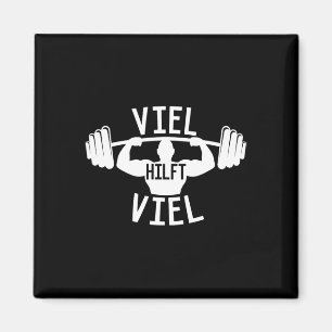 Aimant Force Viel de sport Viel' Hilft Viel' Saying Worko