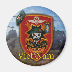 Aimant forces spéciales berets verts macvsog vietnam