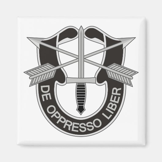 Aimant Forces spéciales SF De Oppresso Liber (Devant)