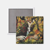 Aimant Forest Brook par August Macke Expressionnisme Vint (Recto/Verso)