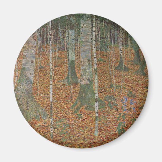 Aimant Forêt de bouleau par Gustav Klimt, Art Nouveau Vin (Devant)