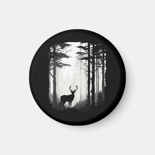 Aimant Forêt de cerfs faune (Devant)