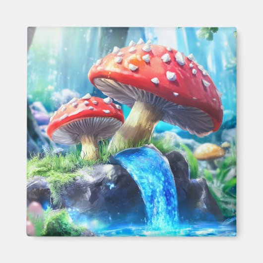 Aimant Forêt de Champignons (Devant)