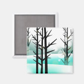Aimant Forêt d'hiver (Recto/Verso)