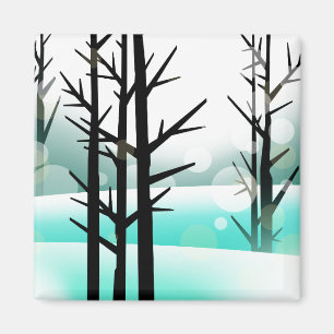 Aimant Forêt d'hiver