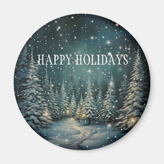 Aimant Forêt d'hiver (Devant)