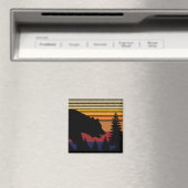 Aimant Forêt d'ours Vintage (In Situ (Lave-vaisselle))