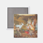 Aimant Forêt enchantée par l'artiste John Anster Fitzgera (Recto/Verso)