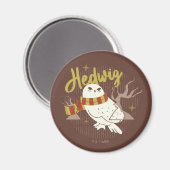 Aimant Forêt fantaisiste dessinée d'Hedwig (Recto/Verso)