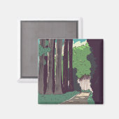 Aimant Forêt japonaise (Recto/Verso)