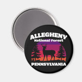 Aimant Forêt nationale d'Allegheny (Recto/Verso)