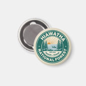 Aimant Forêt nationale de Hiawatha (Recto/Verso)