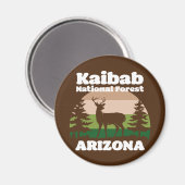 Aimant Forêt nationale de Kaibab Arizona (Recto/Verso)