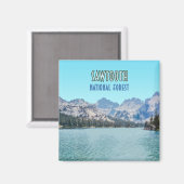 Aimant Forêt nationale de Sawtooth Idaho (Recto/Verso)