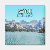 Aimant Forêt nationale de Sawtooth Idaho (Devant)