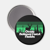 Aimant Forêt nationale d'Ocala Floride (Recto/Verso)