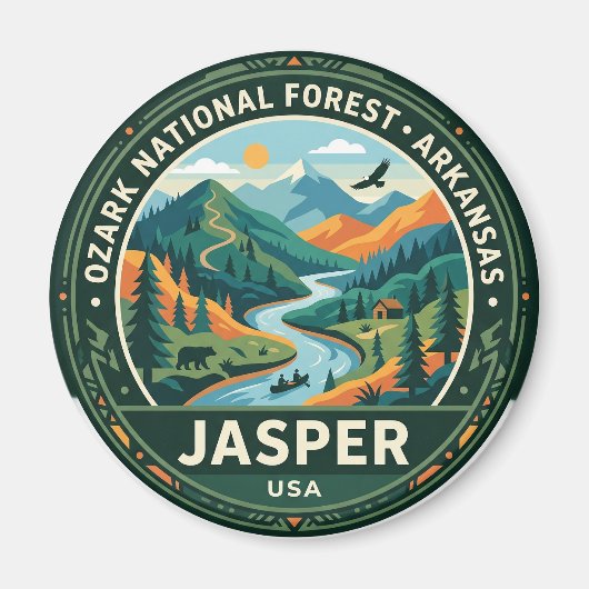 Aimant Forêt nationale d'Ozark USA (Devant)