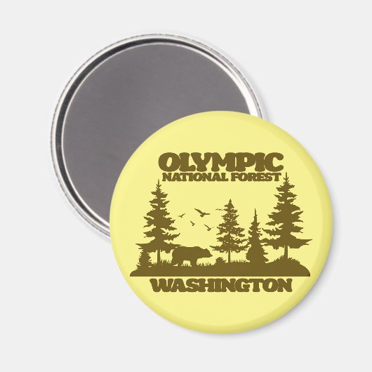 Aimant Forêt nationale olympique (Recto/Verso)
