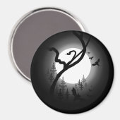 Aimant Forêt nocturne enchantée (Recto/Verso)