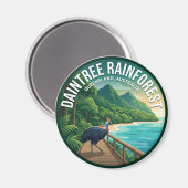 Aimant Forêt tropicale de Daintree Australie (Recto/Verso)