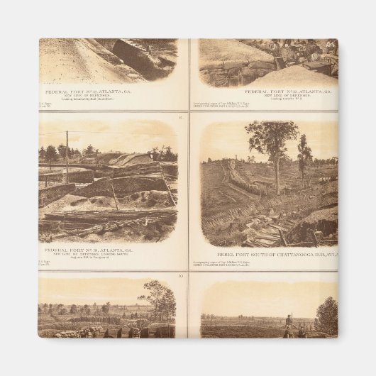 Aimant Forêts, batteries, Atlanta, Ga (Devant)