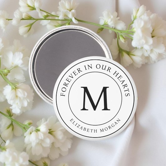 Aimant Forever in our Heart Funeral Memorial Modern