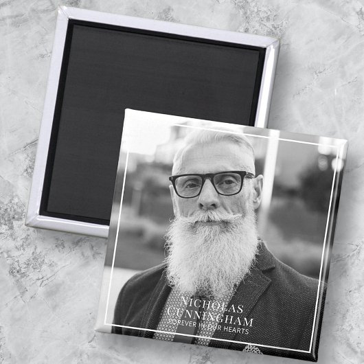 Aimant Forever In Our Hearts Photo Memorial Keepsaké