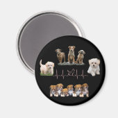 Aimant Forfait Chiens, Forfait Chiens Amoureux (Recto/Verso)