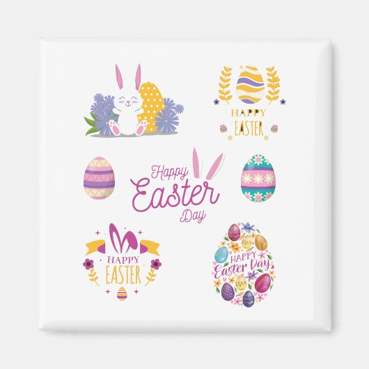 Aimant Forfait Pâques, Sticker Pâques drôle (Devant)