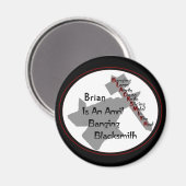 Aimant Forgeron personnalisé (Recto/Verso)