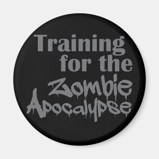 Aimant Formation Pour Zombie Apocalypse Drôle (Devant)