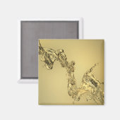 Aimant Forme Abstraite formée par l'eau de répartition (Recto/Verso)