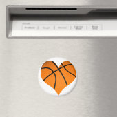 Aimant Forme cardiaque du basket-ball (In Situ (Lave-vaisselle))
