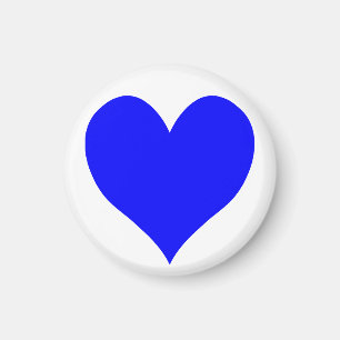 Aimant Forme de Coeur Bleu
