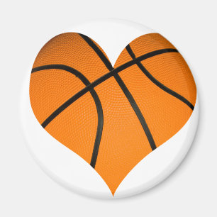Aimant Forme de coeur de basket-ball