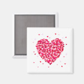 Aimant Forme de coeur Valentines Jour Amour Cadeau (Recto/Verso)