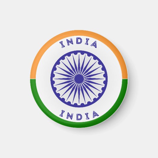 Aimant Forme du cercle indien Ashoka Chakra (Devant)