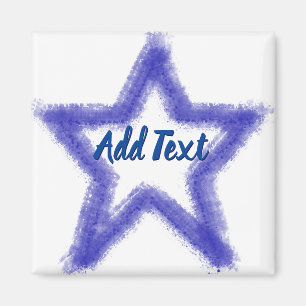 Aimant Forme étoile d'aquarelle