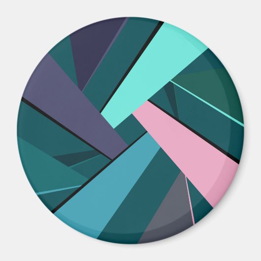 Aimant Forme géométrique Abstraite 6 (Devant)