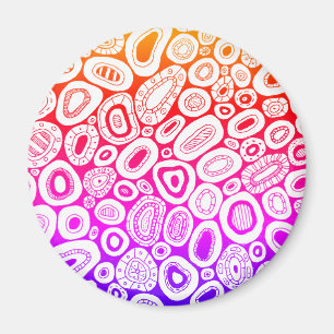 Aimant Formes blobby aléatoires d'art abstrait