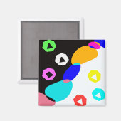Aimant Formes colorées (Recto/Verso)