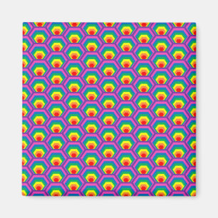 Aimant Formes colorées Abstraites